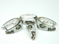Set bijuterii argint rodiat, aspect aur alb, 4 piese, animal print